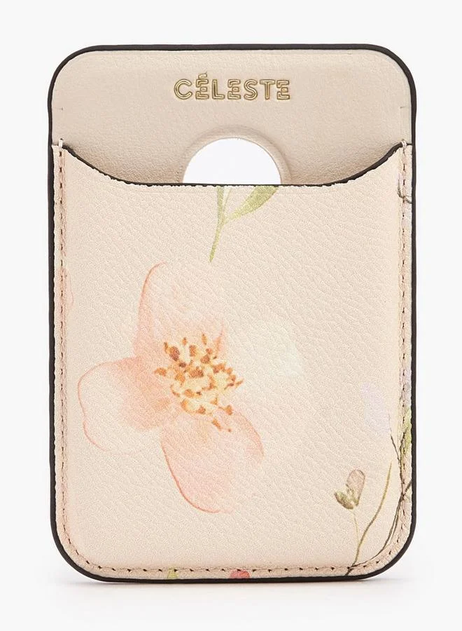 سيليست Floral Print Card Holder